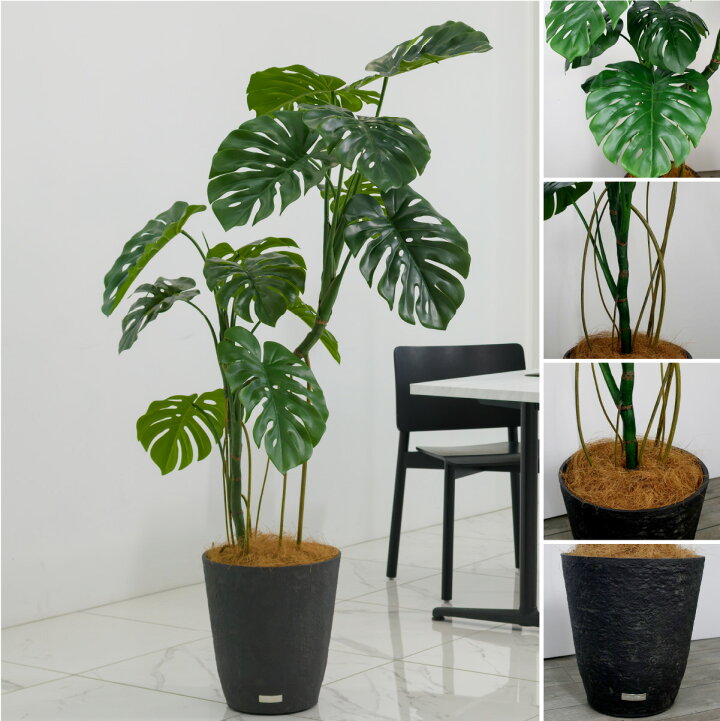 楽天市場】観葉植物 モンステラ 造花 インテリア 大型 アーティ 