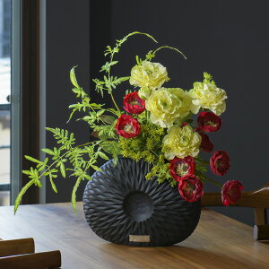 アネモネ&ラナンキュラス3L23 造花 アレンジメント インテリア アーティフィシャルフラワー アレンジ 赤 レッド ギフト 贈り物 誕生日 プレゼント 喜寿 還暦 米寿 傘寿 白寿 百寿 御祝