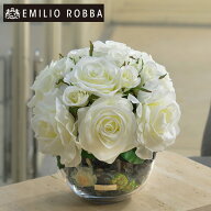造花 薔薇 バラ ローズポプリアレンジM-w-b アレンジメント インテリア アーティフィシャルフラワー 結婚…