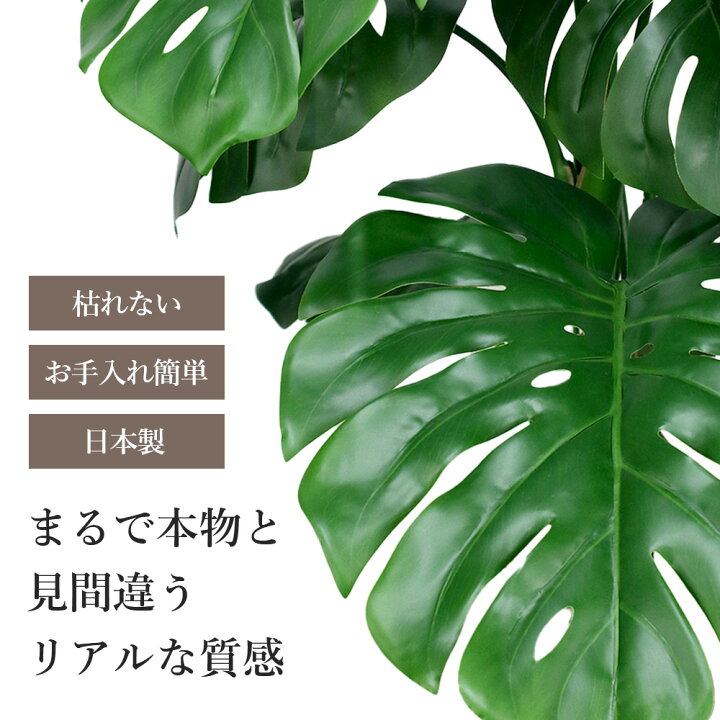 楽天市場】観葉植物 モンステラ 造花 インテリア 大型 アーティ 