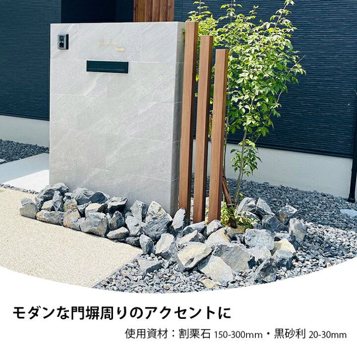 楽天市場】ロックガーデン 石 庭石 割栗石 黒・グレー砕石 20kg/袋 約 
