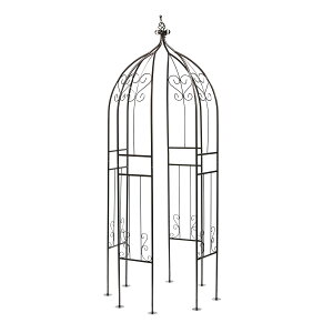 アイアンハーフアーチ(オベリスクキット) IF-N0035 アイアン オベリスク ガーデン アーチ パーゴラ 大型 高さ209cm フェンス 多機能 誘引 バラ 庭 おしゃれ 住まいスタイル