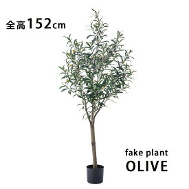 【お得なクーポン発行中】オリーブ 観葉植物 フェイクグリーン 造花 大型 人工観葉植物 リアル 152cm インテリア 癒し 緑視率 安らぎ おしゃれ 新築祝い 店舗 開店祝い ギフト GRN-17