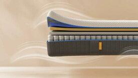 エマ・ハイブリッド V2 プラス ハイブリッドマットレス 体圧分散 寝具 厚み25cm 10年保証 フォーム・コイル融合 らくらく設置 洗えるカバー 寝返り サポート 通気性 振動吸収