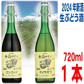 井筒無添加生ワイン　2024　720ml　イヅツ　生ぶどう酒限定醸造　クール便にて発送井筒ワイン【旧商品名　生にごりワイン】