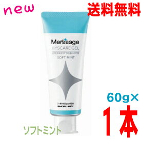 【1本 定形外郵便送料無料】新メルサージュ ヒスケアジェル　ソフトミント　60g×1本　SHOFU 松風歯科専売品
