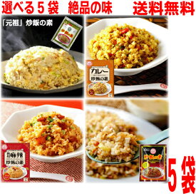 【選べる5袋】【メール便送料無料】 4種から選べる炒飯の素5袋 炒飯の素　炒飯の素プレミアム　四川麻辣炒飯の素　カレー炒飯の素　チャーハンの素 ヤキメシの素 調味料 料理の素 選べる 食べ比べ 中華 時短 マーラー おうちごはん あみ印