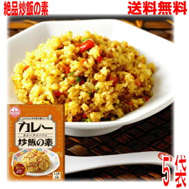 【メール便 5袋 送料無料】 カレー炒飯の素　 5袋 　チャーハンの素 ヤキメシの素 調味料 料理の素 中華 時短 おうちごはん 　あみ印 ISK