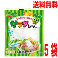 【5袋 メール便送料無料】サラダちゃん 70g×5袋　海藻クリスタル姉妹品　　日本業務食品海藻麺マルシンNK