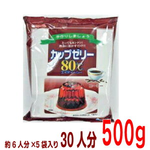 カップゼリー80℃ コーヒー味 かんてんぱぱ100g×5袋 500g 寒天