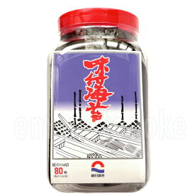 朝日海苔本舗　味付のり　全型4切80枚（板のり20枚分）朝日のり原料の海苔が良質になりさらにおいしくなりました　an1