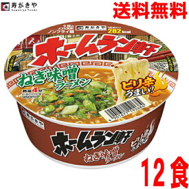 【本州送料無料】ホームラン軒　ねぎ味噌ラーメン1個当たり104g（めん65g）12個テーブルマークから寿がきやブランドにかわりました北海道・四国・九州行きは追加送料220円かかります。
