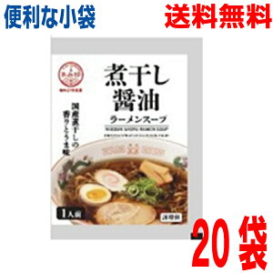【20袋本州送料無料】小袋 煮干醤油ラーメンスープ 54g×20袋  業務用 市販 煮干ラーメンスープ 煮干しラーメンスープ しょうゆラーメンスープ ラーメンスープのみ ラーメンスープの素 調