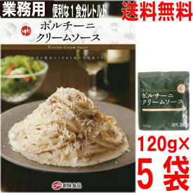 【5袋 メール便送料無料】業務用　創味食品　ポルチー二クリームソース　120g×5袋 ISK　ポルチーニクリームパスタソーススパゲッティソース