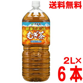 【1ケース本州送料無料】伊藤園　健康ミネラルむぎ茶　PET　2L×6本　2000ml　ペットボトル　北海道・四国・九州行きは追加送料220円。麦茶