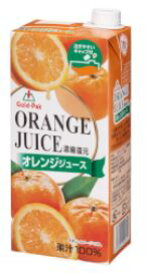 ゴールドパック　オレンジジュースHe　1L　紙パック　6本入り果汁100％濃縮還元