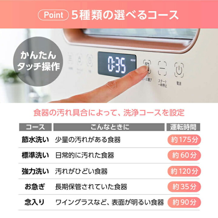 楽天市場】【返品OK!条件付】マクスゼン 食器洗い乾燥機 工事不要 