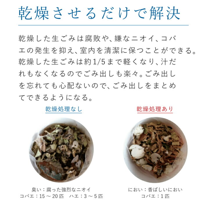 楽天市場】【返品OK!条件付】シマ株式会社 家庭用 生ごみ減量乾燥機 生  
