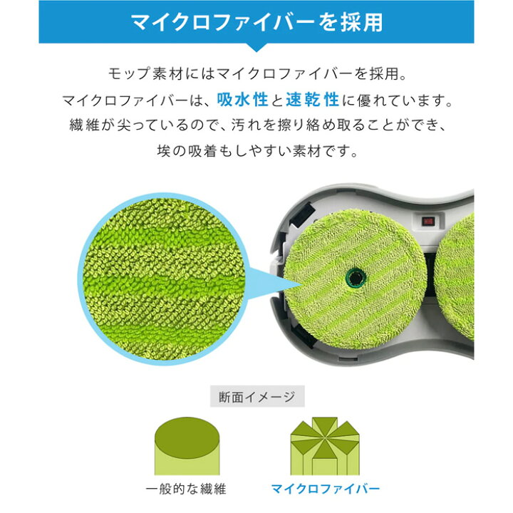 楽天市場】【返品OK!条件付】SunRuck 水拭きロボット ミズモッパー 
