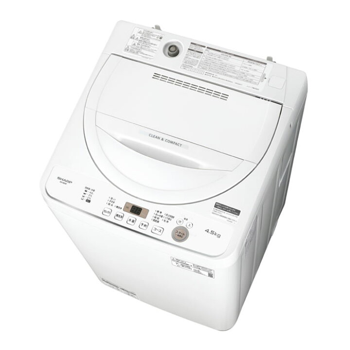 楽天市場】【返品OK!条件付】シャープ 全自動 洗濯機 洗濯・脱水 4.5kg 