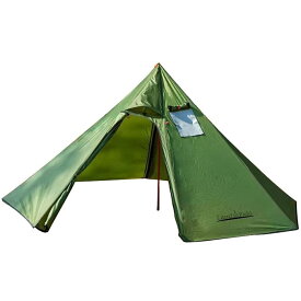 【返品OK!条件付】Landfield テント ワンポールテント 2～3人用 ティピー型テント 煙突穴付き キャンプテント LF-OT010-GR【KK9N0D18P】