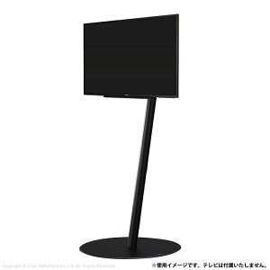 【返品OK!条件付】WALL インテリアテレビスタンド A2 ハイタイプ フラットベース WLTVL5-F-SB サテンブラック マストバイ テレビ台 自立型 薄型ベース TVラック おしゃれ シンプル 配線隠し 薄型テ
