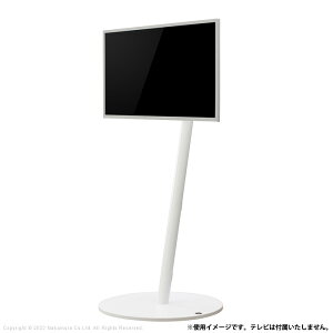 【返品OK!条件付】WALL インテリアテレビスタンド A2 ハイタイプ キャスターベース WLTVL5-K-SW サテンホワイト マストバイ テレビ台 自立型 薄型ベース TVラック おしゃれ シンプル 配線隠し 薄型