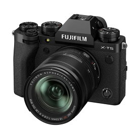 【返品OK!条件付】富士フイルム ミラーレス一眼カメラ FUJIFILM X-T5 XF18-55mmレンズキット X-T5 / XF18-55MMF2.8-4 R LM OIS F X-T5LK-1855-B ブラック デジタル一眼カメラ ミラーレスカメラ デジタルカメラ【KK9N0D18P】