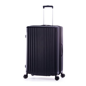 【返品OK!条件付】A.L.I ハードキャリーケース FILPake フィルパケ 5〜7泊 71L〜83L ALI-6060-24W-MBK マットブラック アジア・ラゲージ スーツケース 手荷物預け無料サイズ 拡張機能搭載 前輪ストッパ