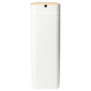 【返品OK!条件付】QUADS ゴミ箱 30L ELBIN エルビン 全自動スマートゴミ箱 センサー 自動密封 自動開閉 自動梱包 QS558IV アイボリー×ナチュラルウッド 充電式 コードレス ゴミ袋 非接触 UV 除菌【KK