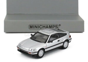 ミニチャンプス ホンダ CR-X ミニカー 1/87 HONDA MKII 1987 (シルバー)