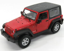 Welly ジープ ラングラー ルビコン ミニカー 1/24 Jeep Wrangler RUBICON TOP CLOSED 2007（red）