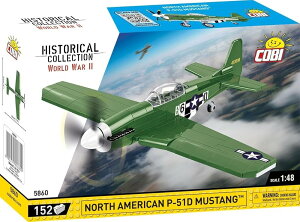 COBI �u���b�N �A�����J��R �}�X�^���O P-51D �퓬�@ �m�[�X�A�����J�� 1/48 152�s�[�X�yMADE IN EU�z5860