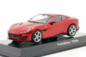 �t�F���[�� �|���g�t�B�[�m �~�j�J�[ 1/43 FERRARI PORTOFINO 2018 �P�[�X�t�� (���b�h)