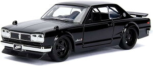 JADA TOYS �~�j�J�[ 1/32 ���C���h�X�s�[�h ���Y �X�J�C���C�� 2000 GT-R 1971 �u���b�N �u���C�A�� FAST AND THE FURIOUS