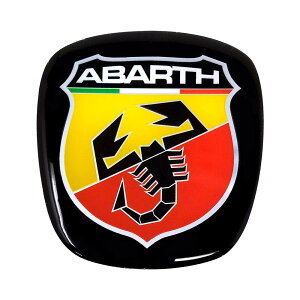 Abarth 21548 公式 3D ステッカー ロゴ フィアット500用