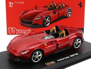 ブラーゴ フェラーリ モンツァ ミニカー 1/43 FERRARI MONZA SP2 2018 (レッド) シグネチャーシリーズ