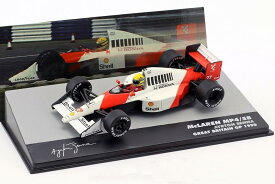 F1 ミニカー 1/43 マクラーレン ホンダ F1 MP4/5B イギリスGP 優勝 アイルトン・セナ 1990 AYRTON SENNA