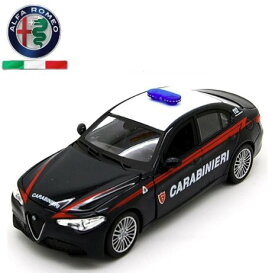 ブラーゴ イタリア パトカー ミニカー 1/24 アルファロメオ ジュリア GIULIA CARABINIERI 2015