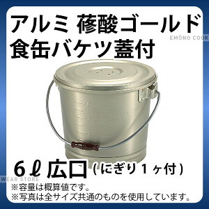 �A���~ ��_�S�[���h�H�ʃo�P�c(�W�t) 6L �L��_�t�[�h�R���e�i�[ �w�Z���H ���H�p �H�� �A���~ �Ɩ��p _AC1218