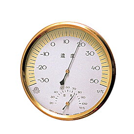 ハーモニー丸型温度計(湿度計付)_温湿度計 アナログ 湿度計 温度計 _AB5159