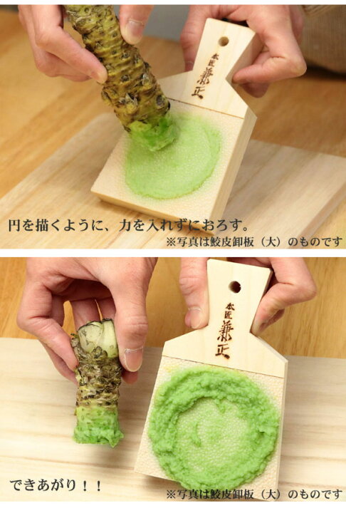 楽天市場】鮫皮おろし 鮫皮卸板 大 わさびおろし _ メール便 ゆう 