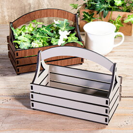 ★10%OFF★ バスケット 3色カラー フラワーバスケット インテリア小物バスケット シンプル木製 おしゃれ メープル ウォールナット 国産MDF 国産 北欧 かわいい雑貨 手作りキット ハンドメイドキット おうち時間 まとめ買い 小物入れ004