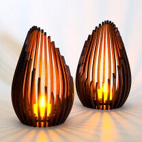 楽天市場】キャンドルホルダー 木製（ライト・照明器具｜インテリア  