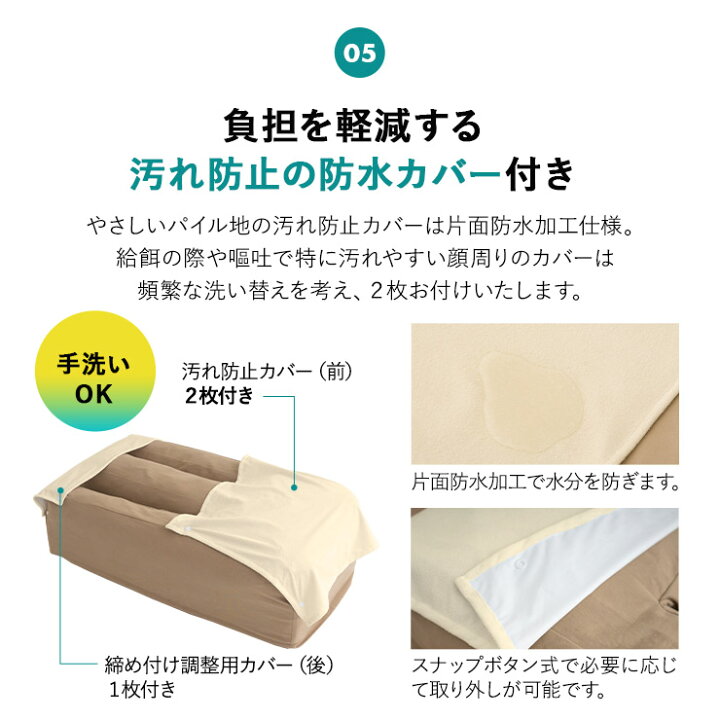 楽天市場】介護用 ドッグベッド E字型 撥水 防水カバー付き 寝たきり 