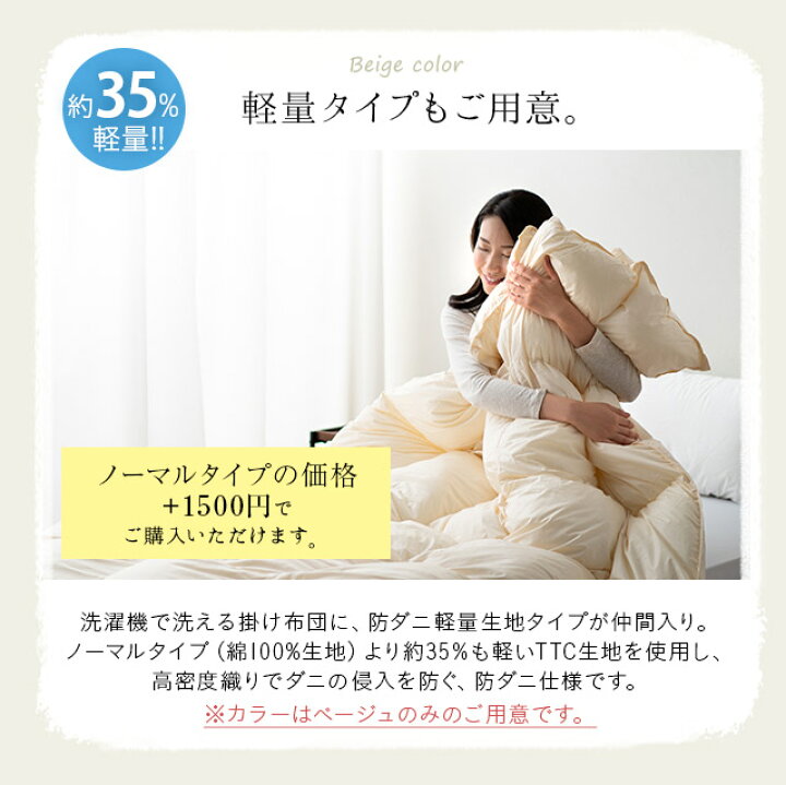 楽天市場】掛け布団 キング 綿100% 日本製 国産 洗える ダクロン(R 