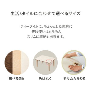 小ぶりの折りたたみテーブル長方形