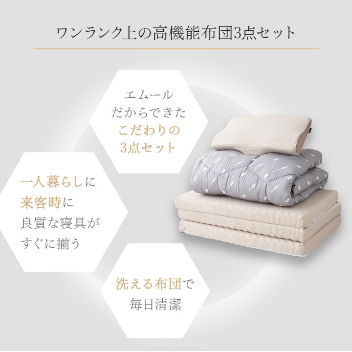 楽天市場】【本日8時〜18H全品P5倍】布団3点セット シングル 