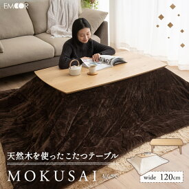 こたつテーブル 幅120cm 長方形 ロータイプ 木製 こたつ コタツ 炬燵 やぐら 本体 テーブル デスク 机 省スペース ヒーター 居間 リビング ダイニング 食卓 あったか 暖か 防寒 寒さ 冷え 冬用 シンプル モダン オールシーズン 木彩 おしゃれ ギフト 送料無料 エムール