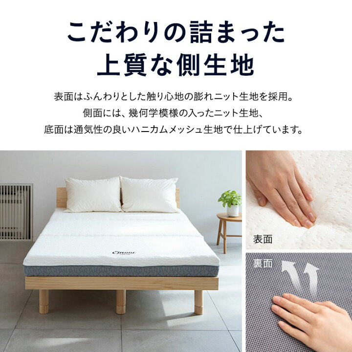楽天市場】三つ折り 折りたたみ マットレス ダブル 極厚 15cm 